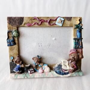 Teddy Bear 3D Picture Frame 5x4 Photo Girly Nursery Horizontal